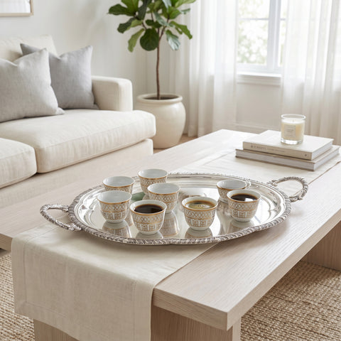 Luxe Oval Serving Tray