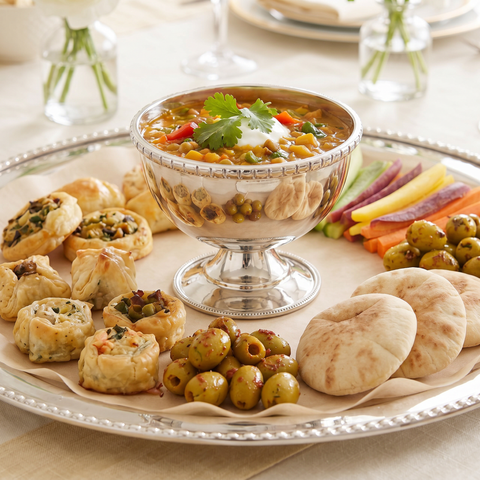 Royal Serving Dish with Saucier