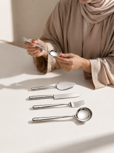 Hammered Utensil Set