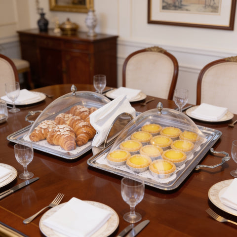 Two-Sectional Tray with Handles