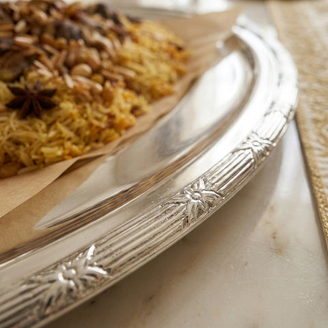 Ruban-croisé Oval Serving Dish