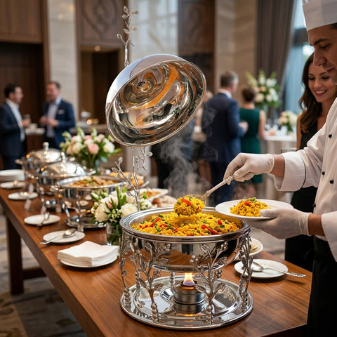 Floral Rounded Chafing Dish