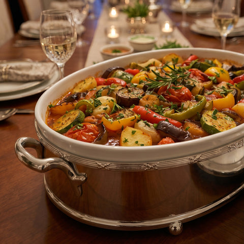 Ruban-Croisé Oval Casserole