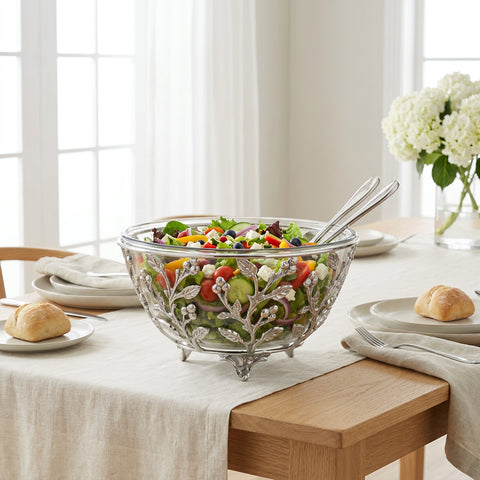 Floral Salad Bowl