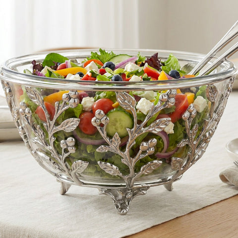 Floral Salad Bowl