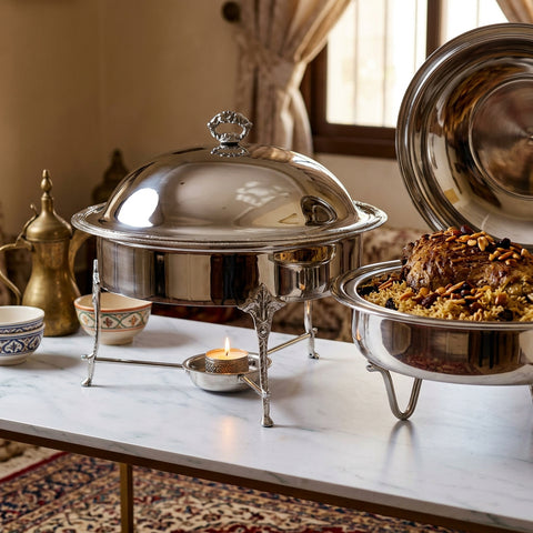 Ruban-Croisé Spherical Chafing Dish