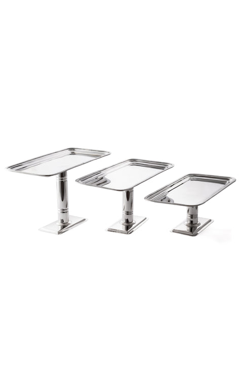Trio-Dessert Stand Rectangular Set - 3 Heights